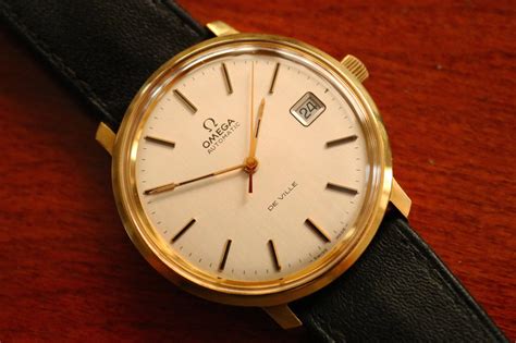 omega de ville gold watch vintage|omega de ville automatic 1970.